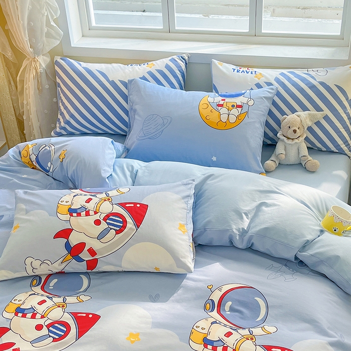 91家纺网 家纺一手货源 找家纺 金鑫汇家纺 2025新款13070全棉好卖花型套件系列-单枕套 冲上云霄