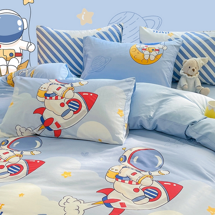 91家纺网 家纺一手货源 找家纺 金鑫汇家纺 2025新款13070全棉好卖花型套件系列-单枕套 冲上云霄