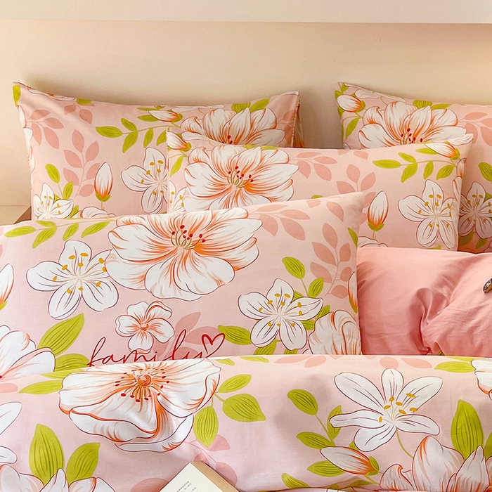 91家纺网 家纺一手货源 找家纺 金鑫汇家纺 2025新款13070全棉好卖花型套件系列-单枕套 繁花之恋