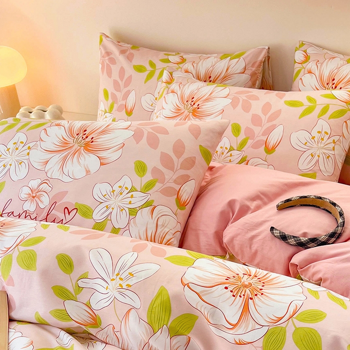 91家纺网 家纺一手货源 找家纺 金鑫汇家纺 2025新款13070全棉好卖花型套件系列-单枕套 繁花之恋