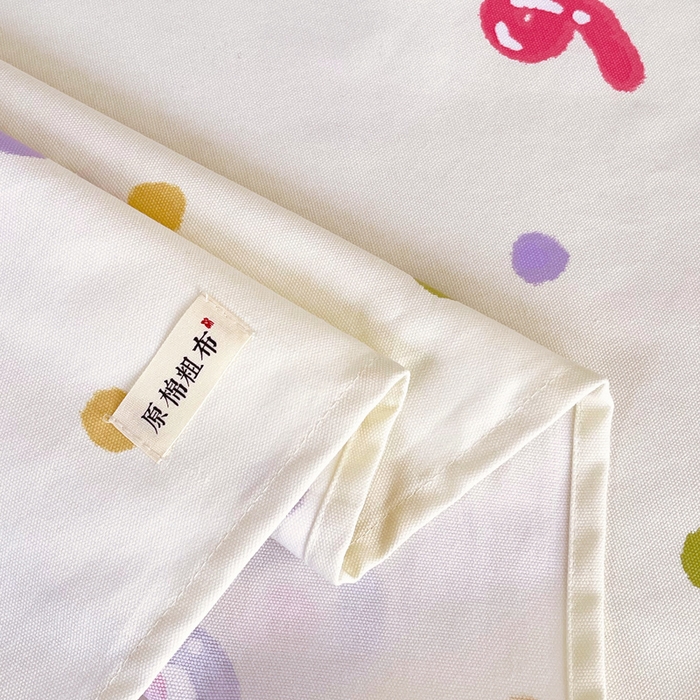 91家纺网 家纺一手货源 找家纺 金鑫汇家纺 2025年新款百分百全棉老粗布全棉加厚加密高克重单品床单（花型更好卖，面料更厚实，自带凉感） 老粗布奇趣小兔