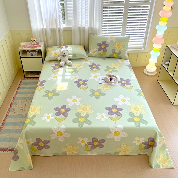 91家纺网 家纺一手货源 找家纺 金鑫汇家纺 2025年新款百分百全棉老粗布全棉加厚加密高克重单品床单（花型更好卖，面料更厚实，自带凉感） 老粗布五彩缤纷