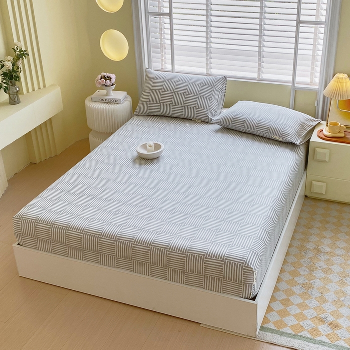 91家纺网 家纺一手货源 找家纺 金鑫汇家纺 2025新款百分百全棉老粗布全棉加厚加密高克重单品床笠（花型更好卖，面料更厚实，自带凉感） 老粗布休闲时光