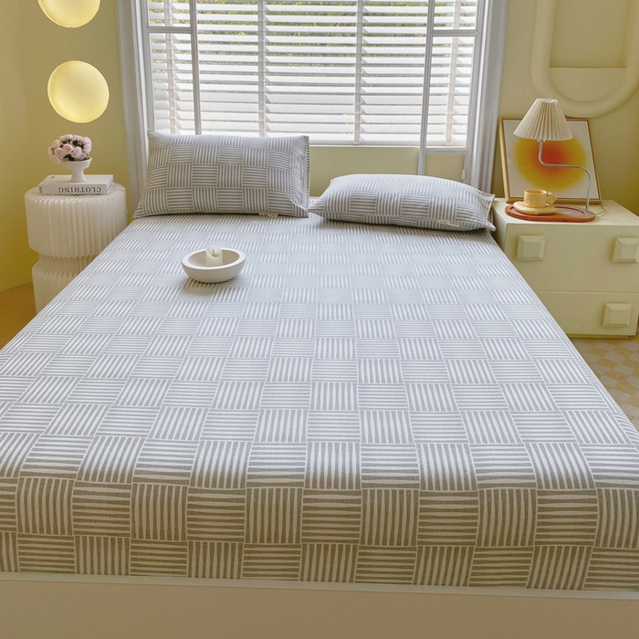 91家纺网 家纺一手货源 找家纺 金鑫汇家纺 2025新款百分百全棉老粗布全棉加厚加密高克重单品床笠（花型更好卖，面料更厚实，自带凉感） 老粗布休闲时光