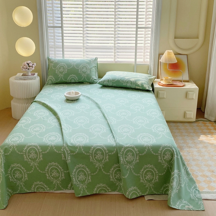 91家纺网 家纺一手货源 找家纺 金鑫汇家纺 2025年新款百分百全棉老粗布全棉加厚加密高克重单品床单（花型更好卖，面料更厚实，自带凉感） 老粗布芳华