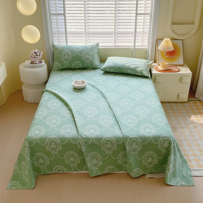 91家纺网 家纺一手货源 找家纺 金鑫汇家纺 2025年新款百分百全棉老粗布全棉加厚加密高克重单品床单（花型更好卖，面料更厚实，自带凉感） 老粗布芳华