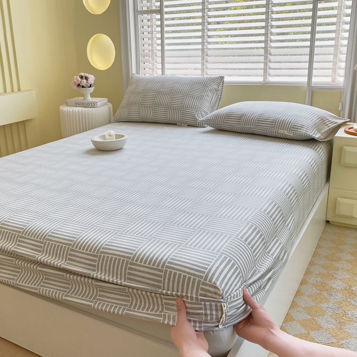 91家纺网 家纺一手货源 找家纺 金鑫汇家纺 2025新款百分百全棉老粗布全棉加厚加密高克重单品床笠（花型更好卖，面料更厚实，自带凉感） 老粗布休闲时光