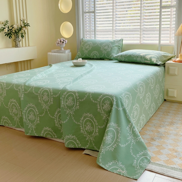 91家纺网 家纺一手货源 找家纺 金鑫汇家纺 2025年新款百分百全棉老粗布全棉加厚加密高克重单品床单（花型更好卖，面料更厚实，自带凉感） 老粗布芳华