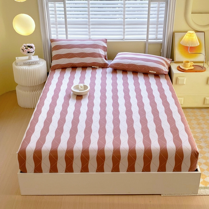 金鑫汇家纺 2025新款百分百全棉老粗布全棉加厚加密高克重单品床笠（花型更好卖，面料更厚实，自带凉感） 老粗布雅致