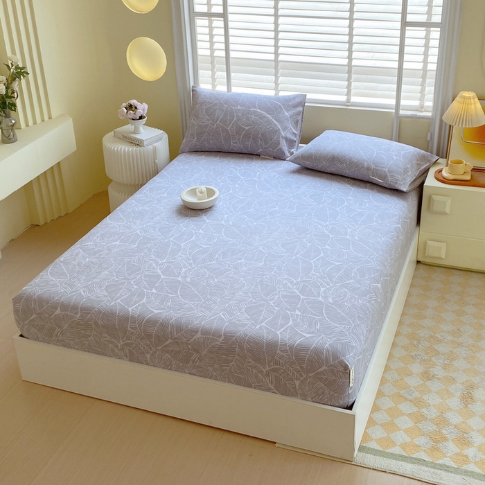 91家纺网 家纺一手货源 找家纺 金鑫汇家纺 2025新款百分百全棉老粗布全棉加厚加密高克重单品床笠（花型更好卖，面料更厚实，自带凉感） 老粗布千叶