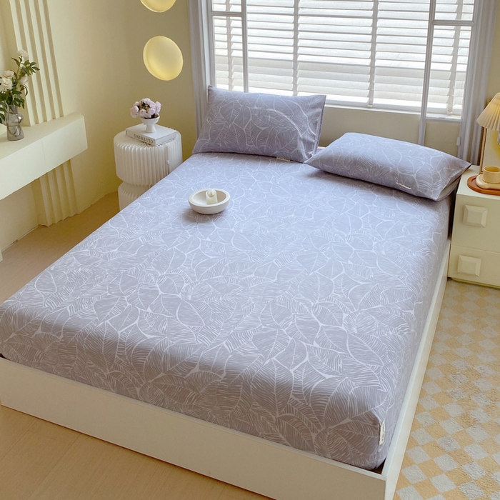 91家纺网 家纺一手货源 找家纺 金鑫汇家纺 2025新款百分百全棉老粗布全棉加厚加密高克重单品床笠（花型更好卖，面料更厚实，自带凉感） 老粗布千叶