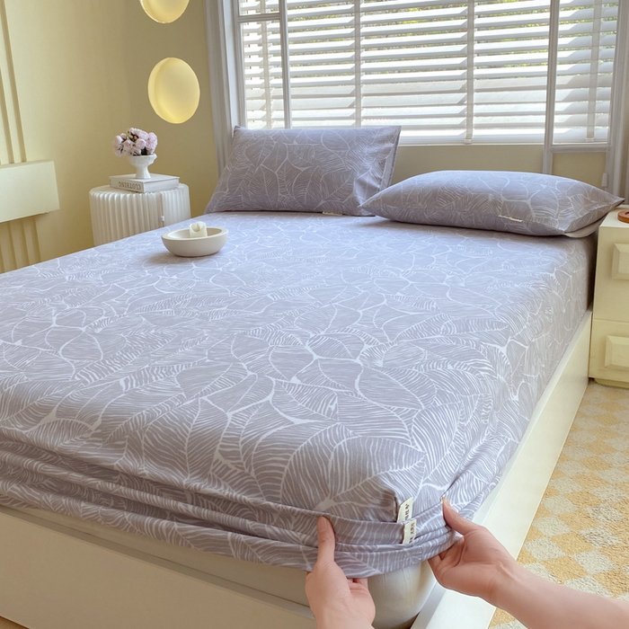 91家纺网 家纺一手货源 找家纺 金鑫汇家纺 2025新款百分百全棉老粗布全棉加厚加密高克重单品床笠（花型更好卖，面料更厚实，自带凉感） 老粗布千叶