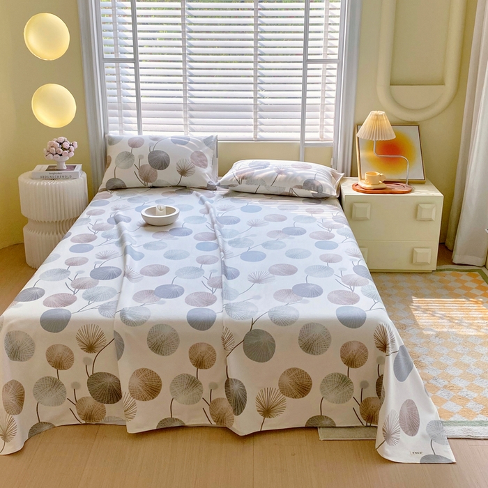 91家纺网 家纺一手货源 找家纺 金鑫汇家纺 2025年新款百分百全棉老粗布全棉加厚加密高克重单品床单（花型更好卖，面料更厚实，自带凉感） 老粗布漫生活