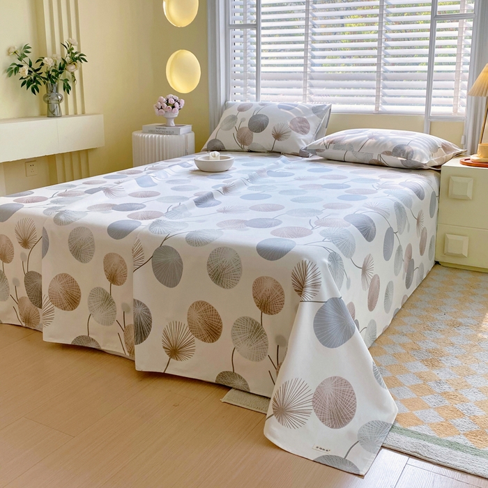 91家纺网 家纺一手货源 找家纺 金鑫汇家纺 2025年新款百分百全棉老粗布全棉加厚加密高克重单品床单（花型更好卖，面料更厚实，自带凉感） 老粗布漫生活