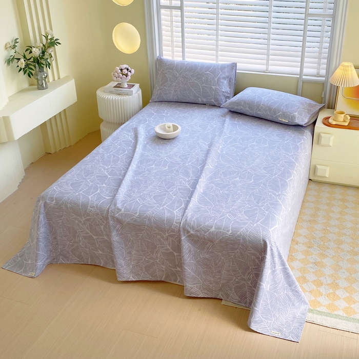 91家纺网 家纺一手货源 找家纺 金鑫汇家纺 2025年新款百分百全棉老粗布全棉加厚加密高克重单品床单（花型更好卖，面料更厚实，自带凉感） 老粗布千叶