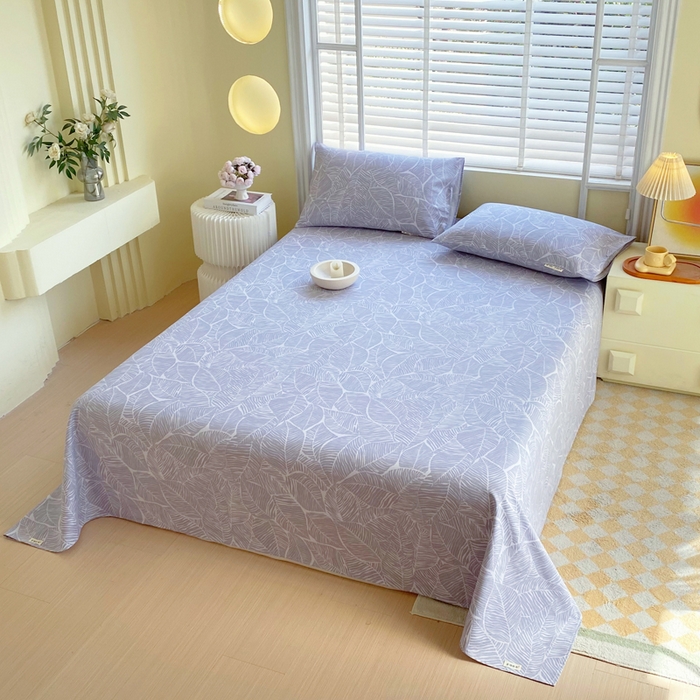 91家纺网 家纺一手货源 找家纺 金鑫汇家纺 2025年新款百分百全棉老粗布全棉加厚加密高克重单品床单（花型更好卖，面料更厚实，自带凉感） 老粗布千叶