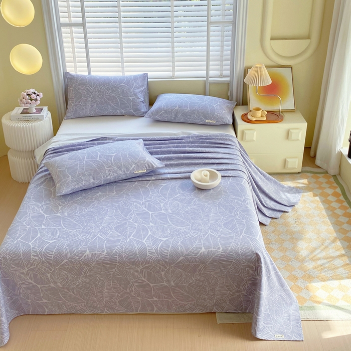 91家纺网 家纺一手货源 找家纺 金鑫汇家纺 2025年新款百分百全棉老粗布全棉加厚加密高克重单品床单（花型更好卖，面料更厚实，自带凉感） 老粗布千叶