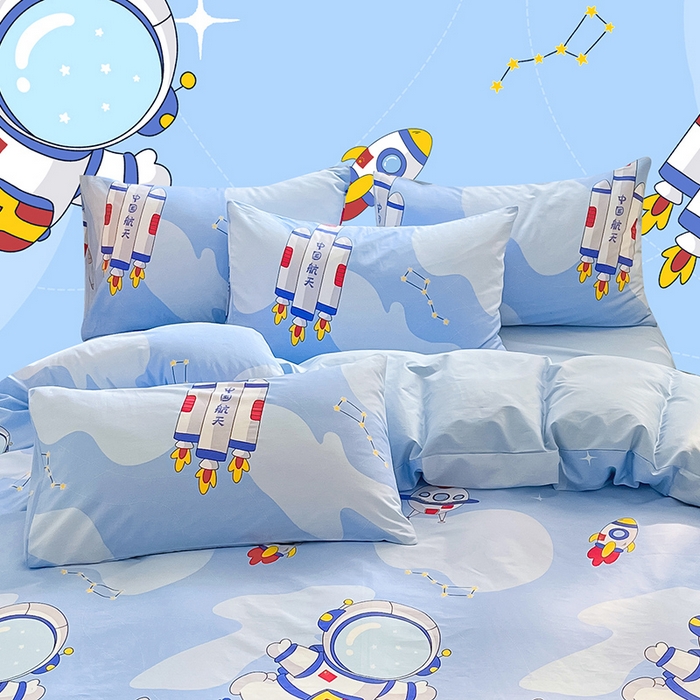 91家纺网 家纺一手货源 找家纺 金鑫汇家纺 2025新款13070全棉好卖花型套件系列-单枕套 星际穿越