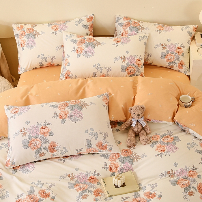 91家纺网 家纺一手货源 找家纺 金鑫汇家纺 2025新款13070全棉好卖花型套件系列-单枕套 安娜花园