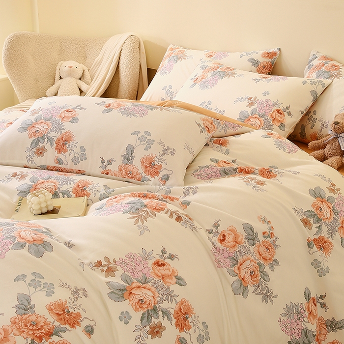 91家纺网 家纺一手货源 找家纺 金鑫汇家纺 2025新款13070全棉好卖花型套件系列-单枕套 安娜花园