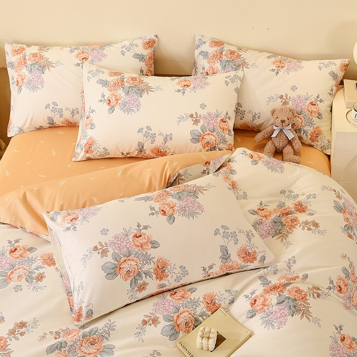 91家纺网 家纺一手货源 找家纺 金鑫汇家纺 2025新款13070全棉好卖花型套件系列-单枕套 安娜花园