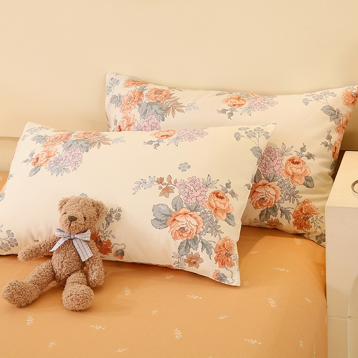 91家纺网 家纺一手货源 找家纺 金鑫汇家纺 2025新款13070全棉好卖花型套件系列-单枕套 安娜花园