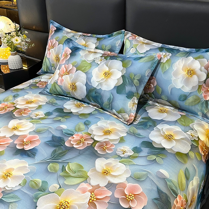 91家纺网 家纺一手货源 找家纺 （总）许林家纺 2025春夏新款斜纹冰丝凉席轻奢高密大版