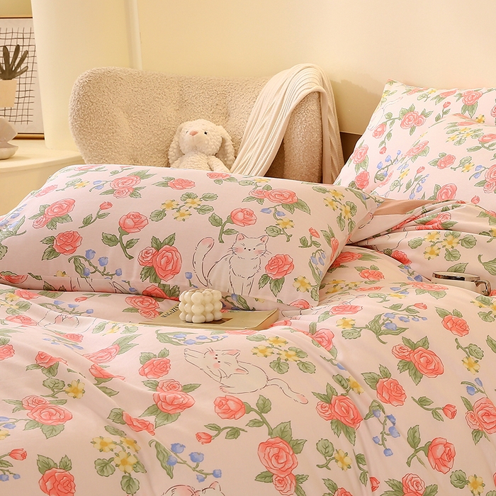 91家纺网 家纺一手货源 找家纺 金鑫汇家纺 2025新款13070全棉好卖花型套件系列-单枕套 微洛花园