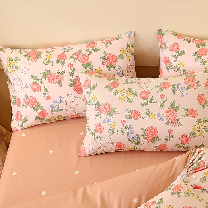 91家纺网 家纺一手货源 找家纺 金鑫汇家纺 2025新款13070全棉好卖花型套件系列-单枕套 微洛花园