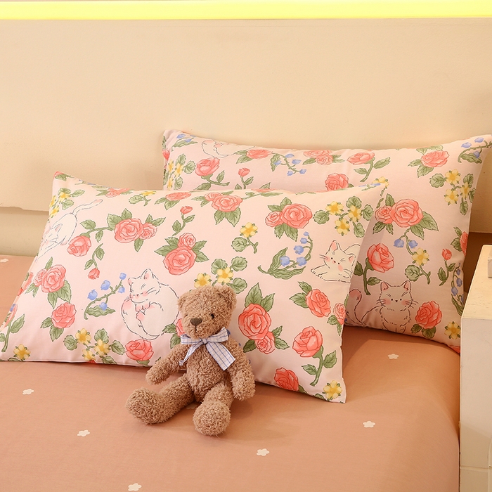 91家纺网 家纺一手货源 找家纺 金鑫汇家纺 2025新款13070全棉好卖花型套件系列-单枕套 微洛花园