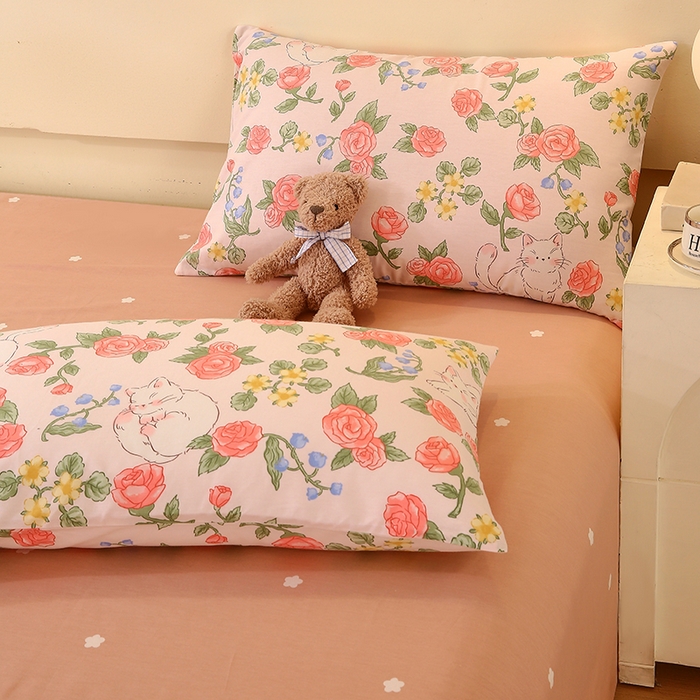 91家纺网 家纺一手货源 找家纺 金鑫汇家纺 2025新款13070全棉好卖花型套件系列-单枕套 微洛花园