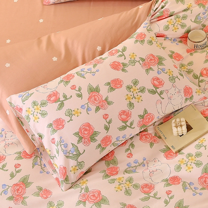 91家纺网 家纺一手货源 找家纺 金鑫汇家纺 2025新款13070全棉好卖花型套件系列-单枕套 微洛花园