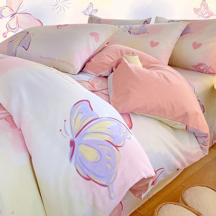 91家纺网 家纺一手货源 找家纺 （总）金鑫汇家纺 2025新款13070全棉好卖花型套件系列-四件套