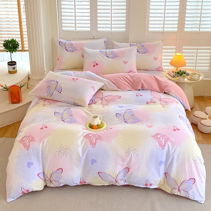 91家纺网 家纺一手货源 找家纺 （总）金鑫汇家纺 2025新款13070全棉好卖花型套件系列-四件套