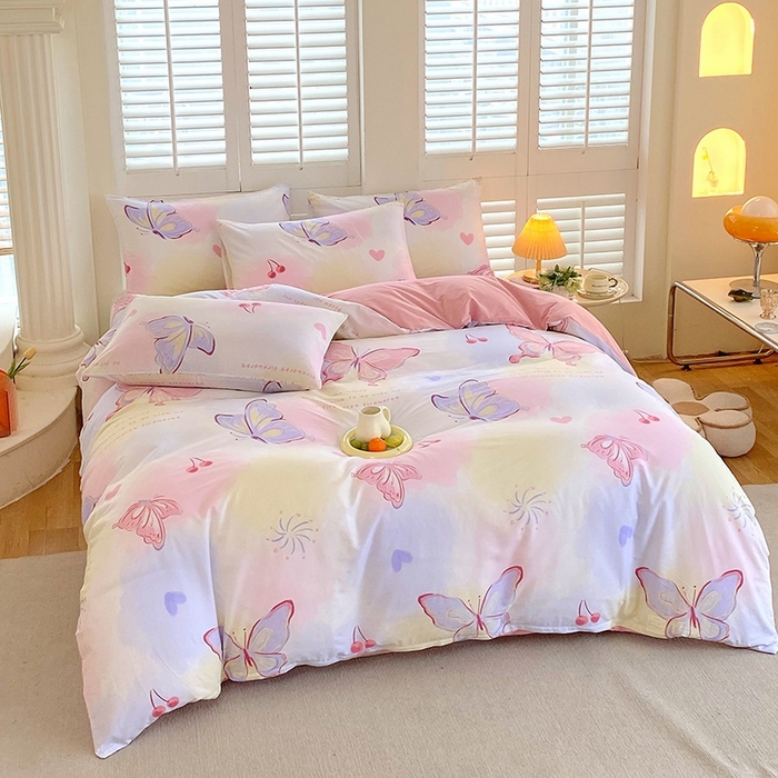 91家纺网 家纺一手货源 找家纺 （总）金鑫汇家纺 2025新款13070全棉好卖花型套件系列-四件套