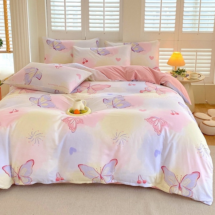 91家纺网 家纺一手货源 找家纺 （总）金鑫汇家纺 2025新款13070全棉好卖花型套件系列-四件套