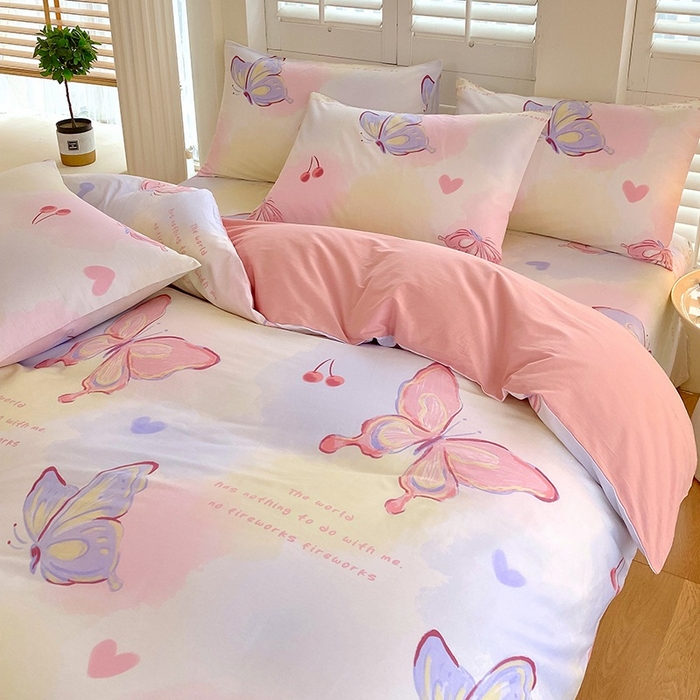 91家纺网 家纺一手货源 找家纺 （总）金鑫汇家纺 2025新款13070全棉好卖花型套件系列-四件套