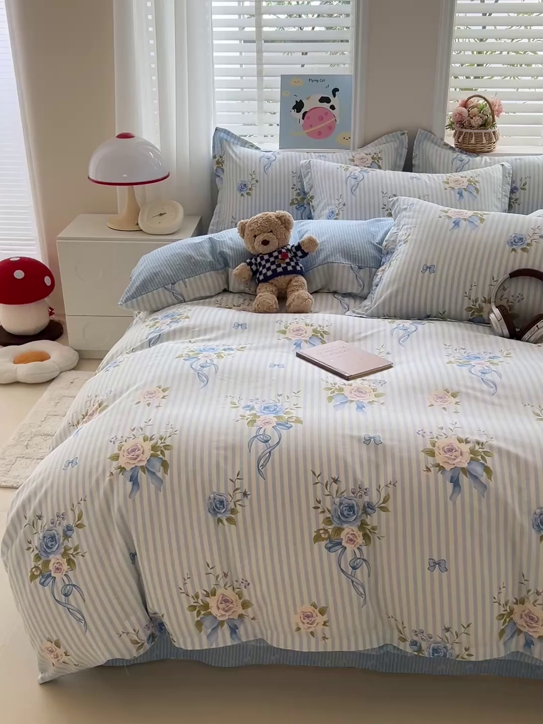 91家纺网 家纺一手货源 找家纺 恩泽2025全棉印花四件套 镜花水月