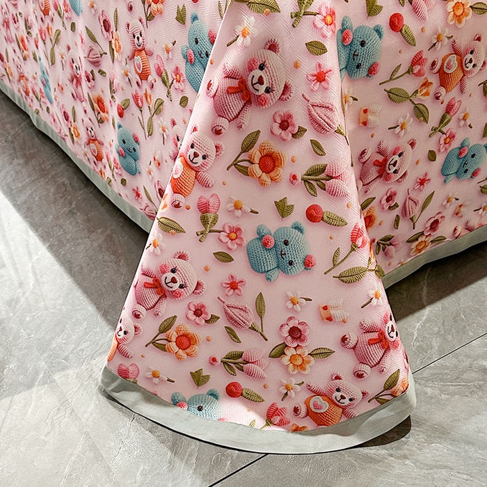 91家纺网 家纺一手货源 找家纺 许林家纺 2025春夏新款斜纹冰丝凉席轻奢高密大版 幸卉