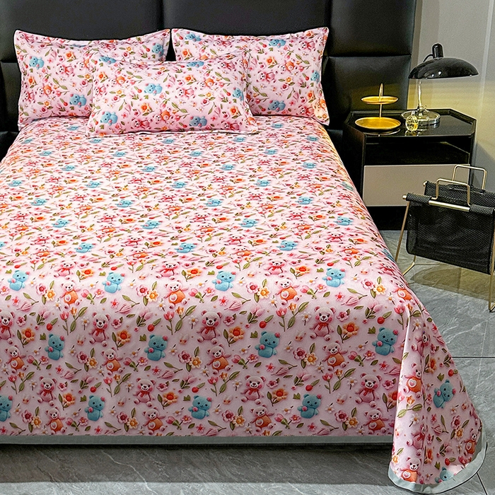 91家纺网 家纺一手货源 找家纺 许林家纺 2025春夏新款斜纹冰丝凉席轻奢高密大版 幸卉