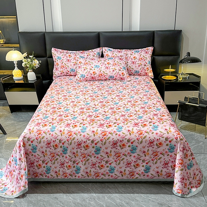 91家纺网 家纺一手货源 找家纺 许林家纺 2025春夏新款斜纹冰丝凉席轻奢高密大版 幸卉