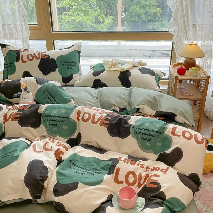 91家纺网 家纺一手货源 找家纺 金鑫汇家纺 2025新款13070全棉好卖花型套件系列-单被套 蜗居