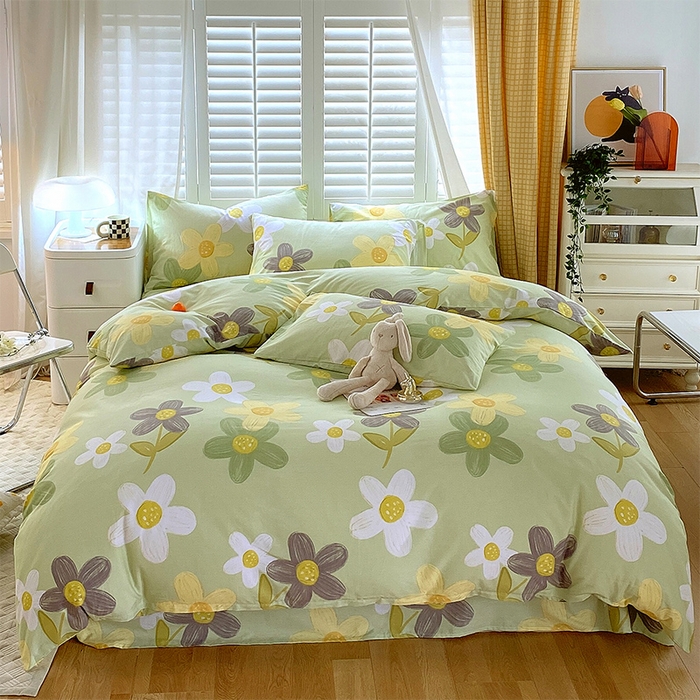 金鑫汇家纺 2025新款13070全棉好卖花型套件系列-单被套 五彩缤纷