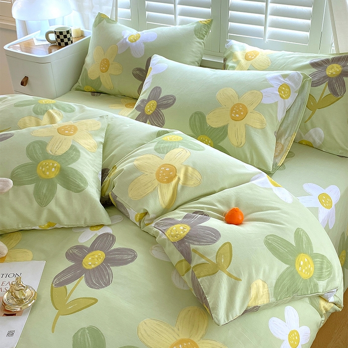 91家纺网 家纺一手货源 找家纺 金鑫汇家纺 2025新款13070全棉好卖花型套件系列-单被套 五彩缤纷