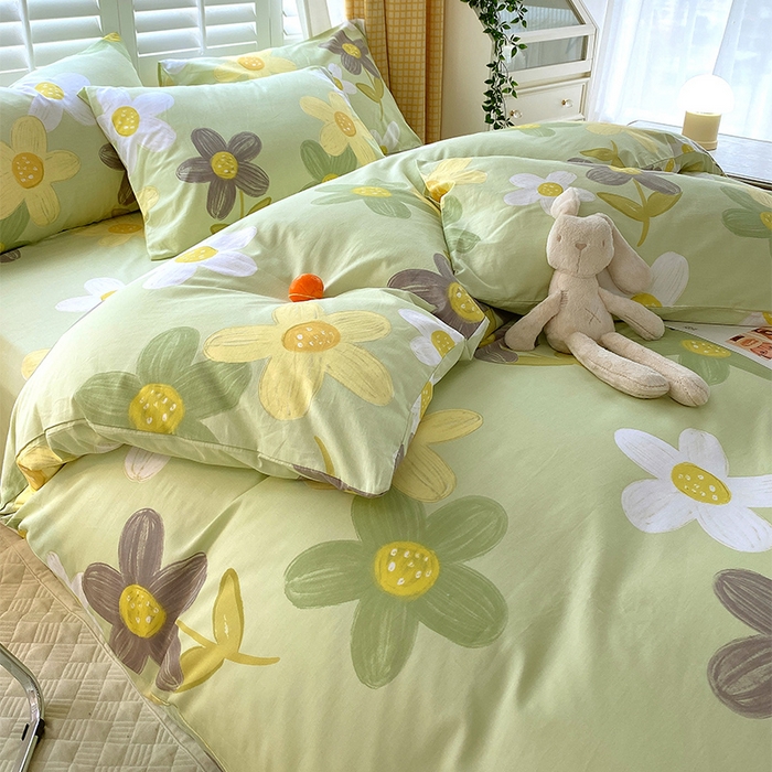 91家纺网 家纺一手货源 找家纺 金鑫汇家纺 2025新款13070全棉好卖花型套件系列-单被套 五彩缤纷