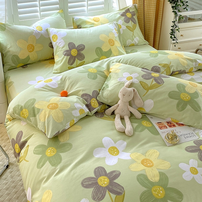 91家纺网 家纺一手货源 找家纺 金鑫汇家纺 2025新款13070全棉好卖花型套件系列-单被套 五彩缤纷