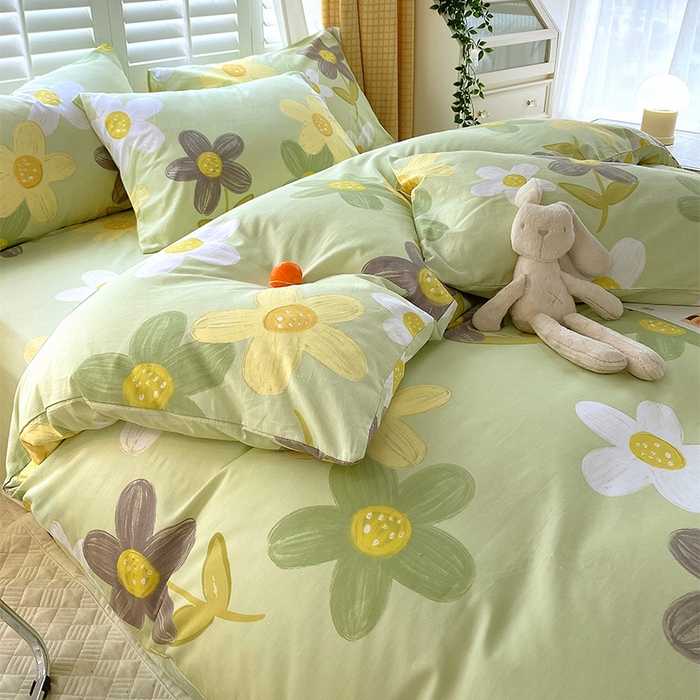 91家纺网 家纺一手货源 找家纺 金鑫汇家纺 2025新款13070全棉好卖花型套件系列-单被套 五彩缤纷