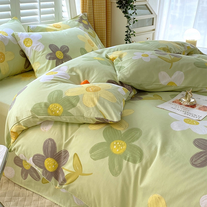 91家纺网 家纺一手货源 找家纺 金鑫汇家纺 2025新款13070全棉好卖花型套件系列-单被套 五彩缤纷