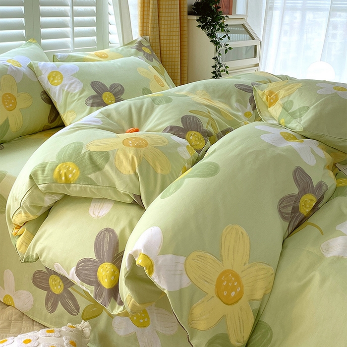 91家纺网 家纺一手货源 找家纺 金鑫汇家纺 2025新款13070全棉好卖花型套件系列-单被套 五彩缤纷