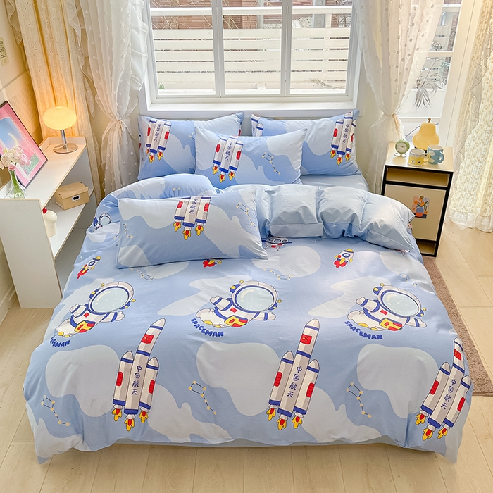 金鑫汇家纺 2025新款13070全棉好卖花型套件系列-单被套 星际穿越